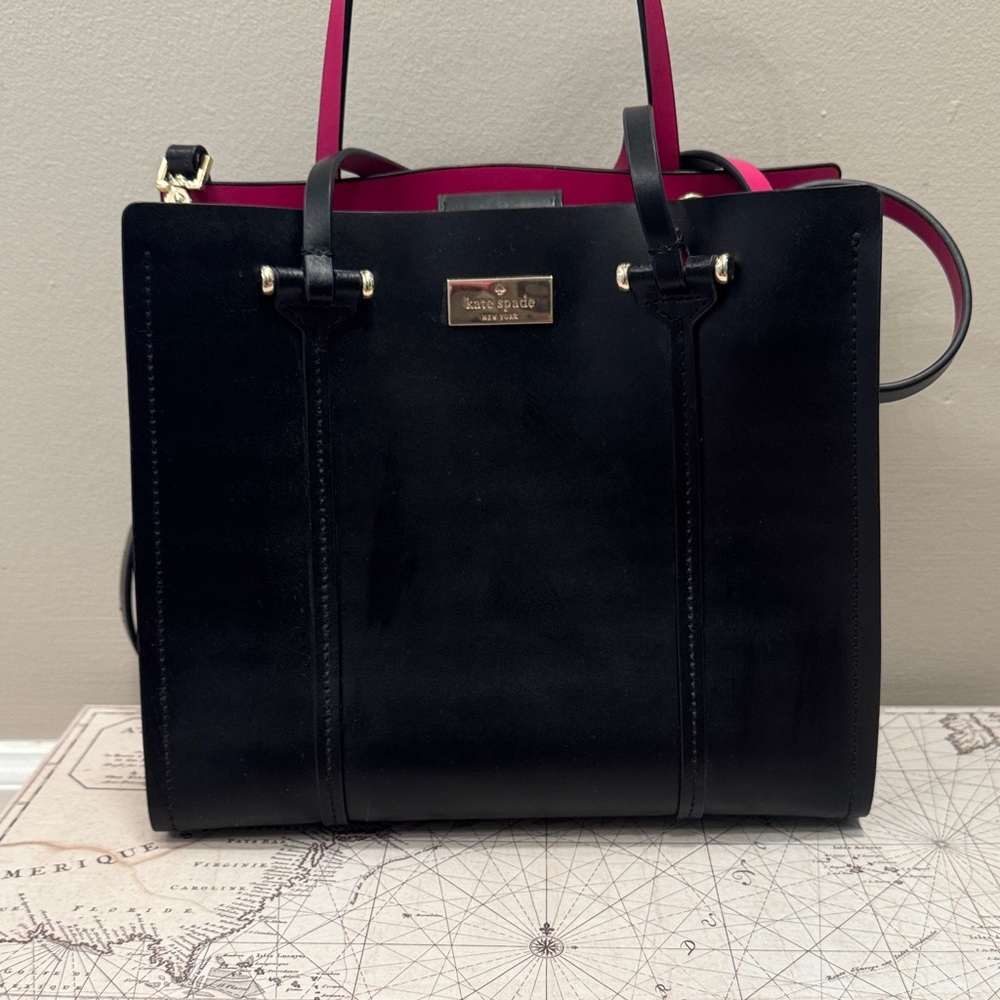 Kate Spade Black & Pink medium Tote Bag